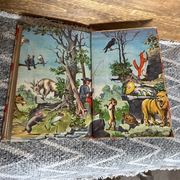 1947 Children's Book Aesop's Fables, Fritz Kredel, Published Grosset & Dunlap - Picture 4 of 16